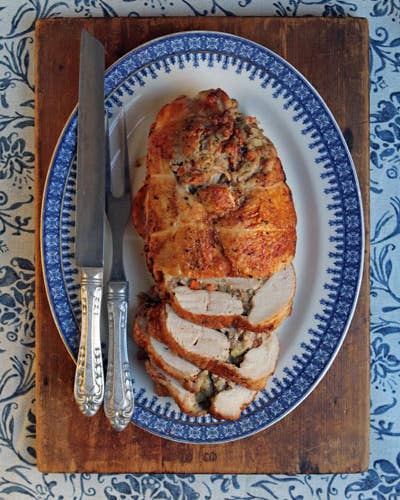 Turkey Breast Roulade with Chestnut Stuffing