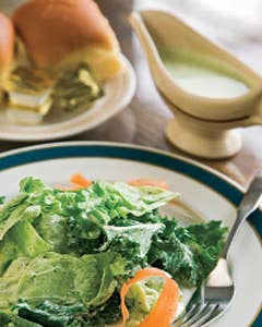 Mixed Green Salad with Green Goddess Dressing