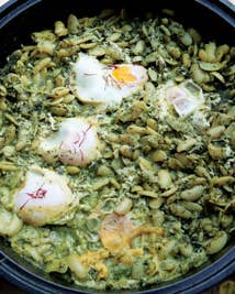 Lima Beans with Eggs and Dill (Baghali Ghatogh)
