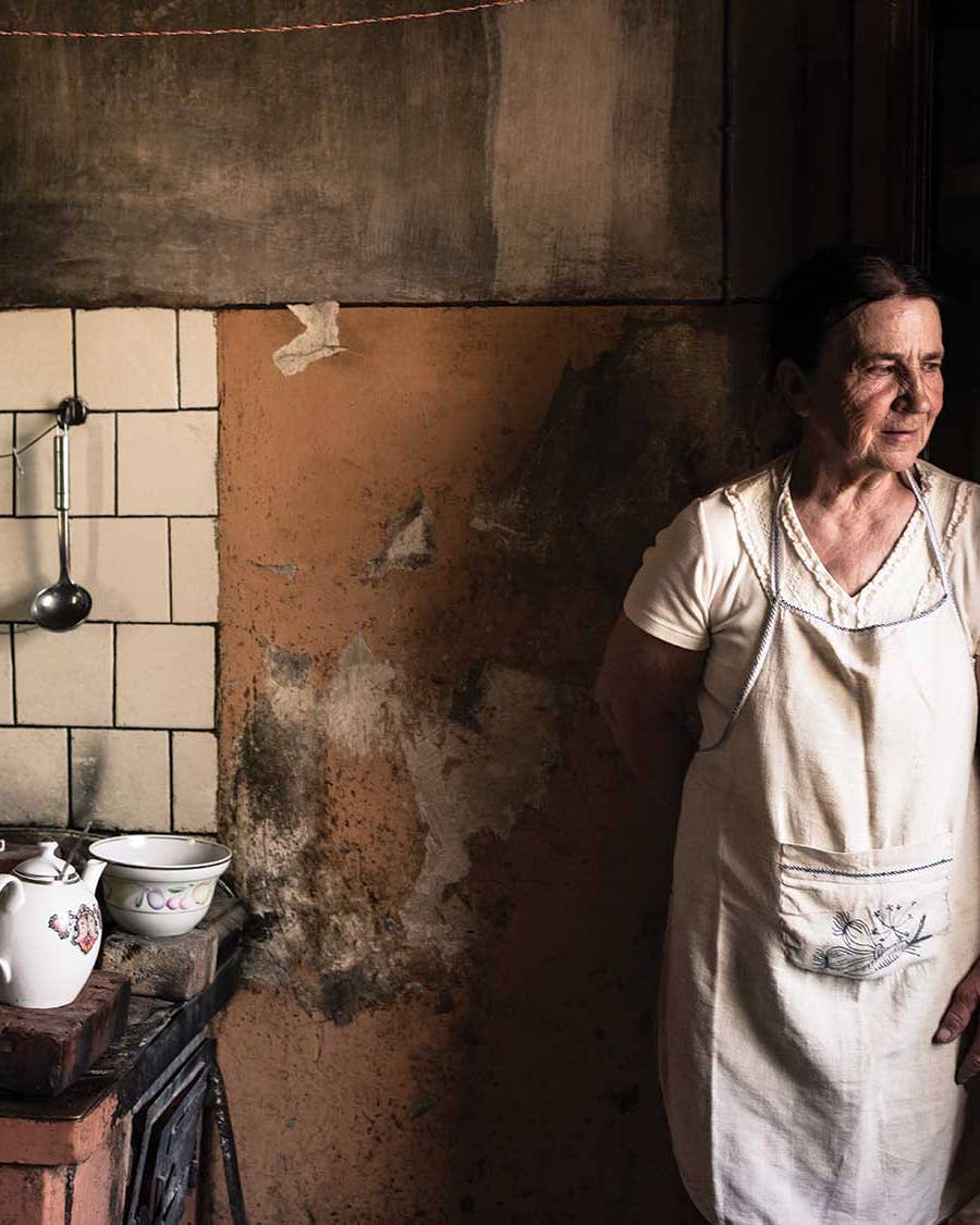 Ruta Gailīte, the town baker of Aloja, Latvia, at home in her kitchen.