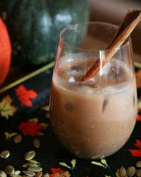 Horchata with Chocolate and Pumpkin Seeds