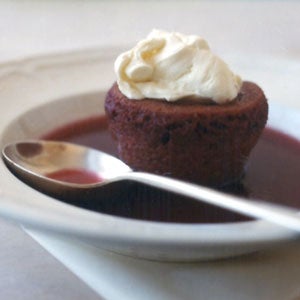 Tipsy Pudding With Mulled Wine