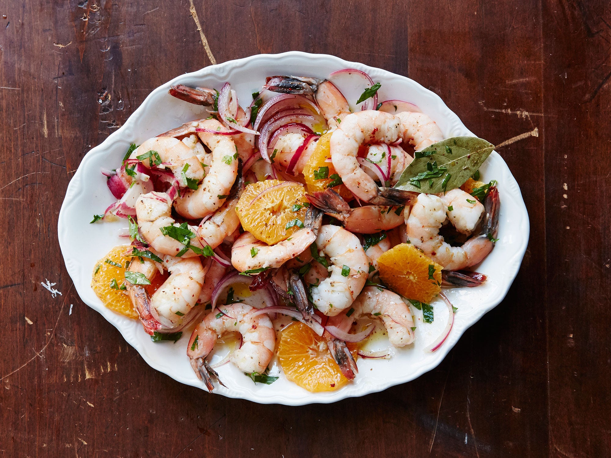 Pickled Shrimp with Satsuma Orange Saveur