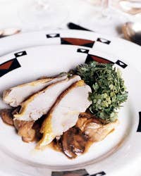 Breast of Pheasant with Wild Mushroom Ragout and Chervil Salad