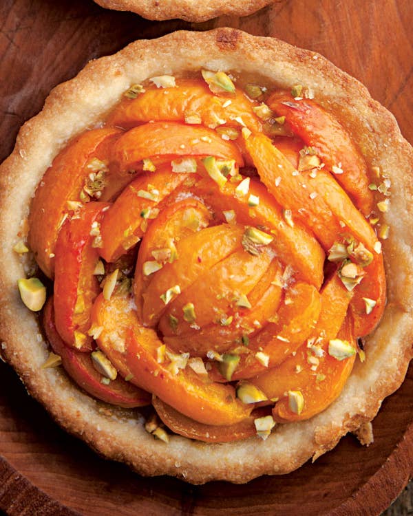 Apricot Tarts with Pistachios