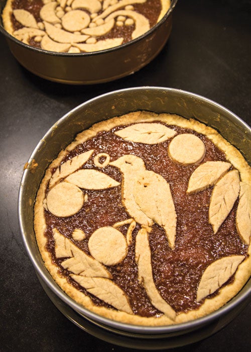 image of Crostata Di Pesche Cotte E Amaretti recipe by Saveur
