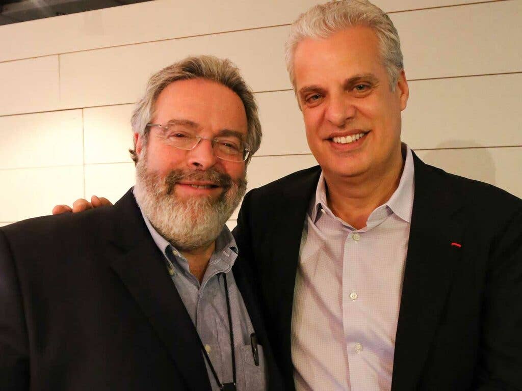 Drew Nieporent with chef Eric Ripert.