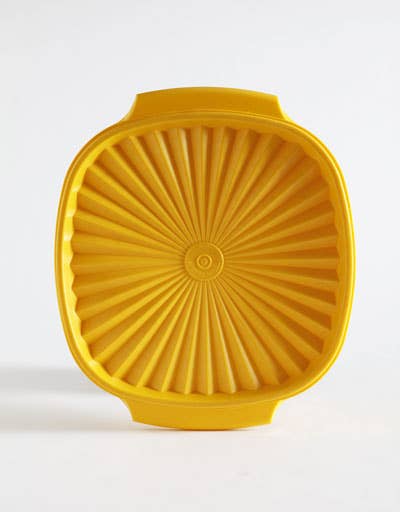 Vintage Tupperware Extra Large Bowl Mustard Yellow Tupperware