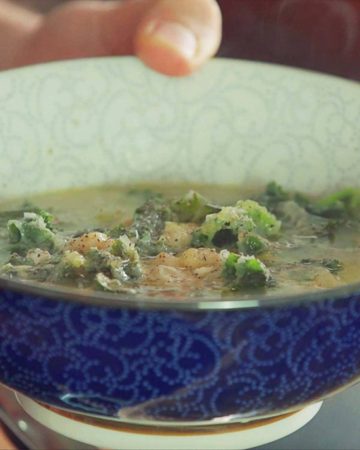 Minestrone Soup with Grana Padano Broth