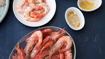 Peel-and-Eat Shrimp with Spicy Herb Butter