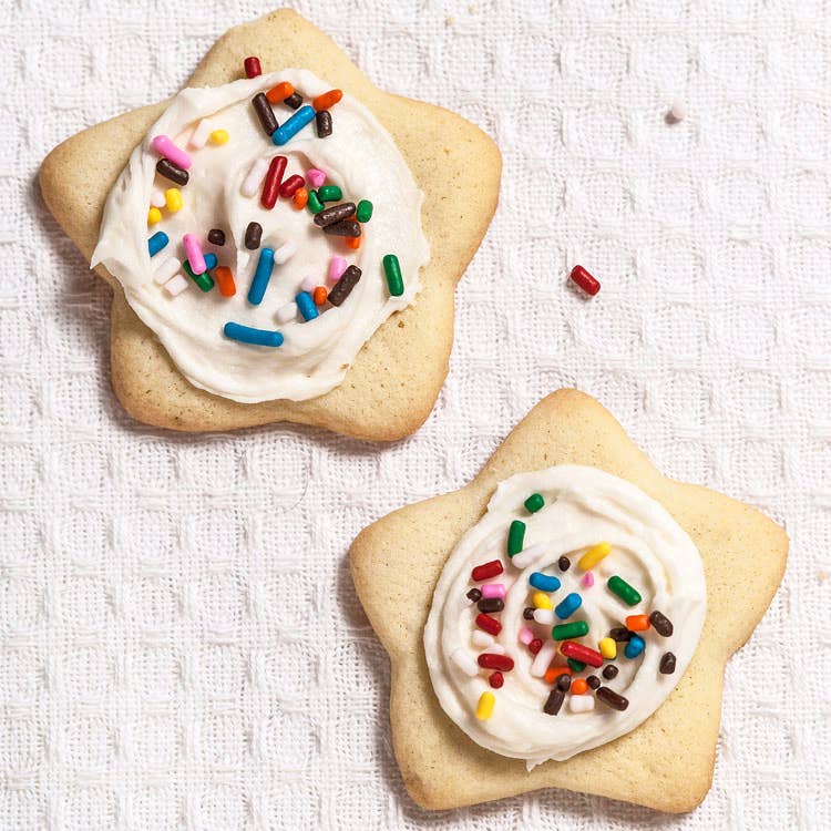Soft Sugar Cookies with Almond Icing