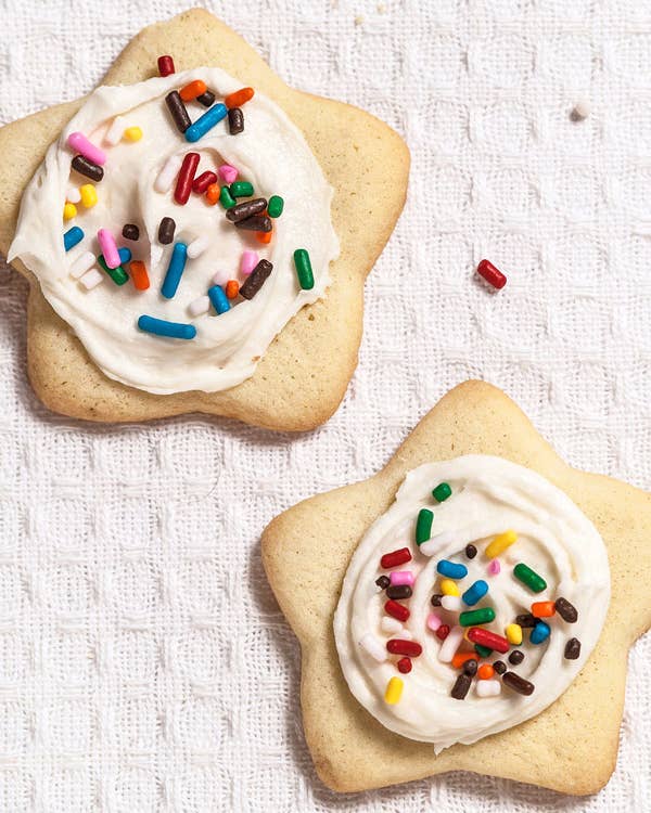 Soft Sugar Cookies with Almond Icing