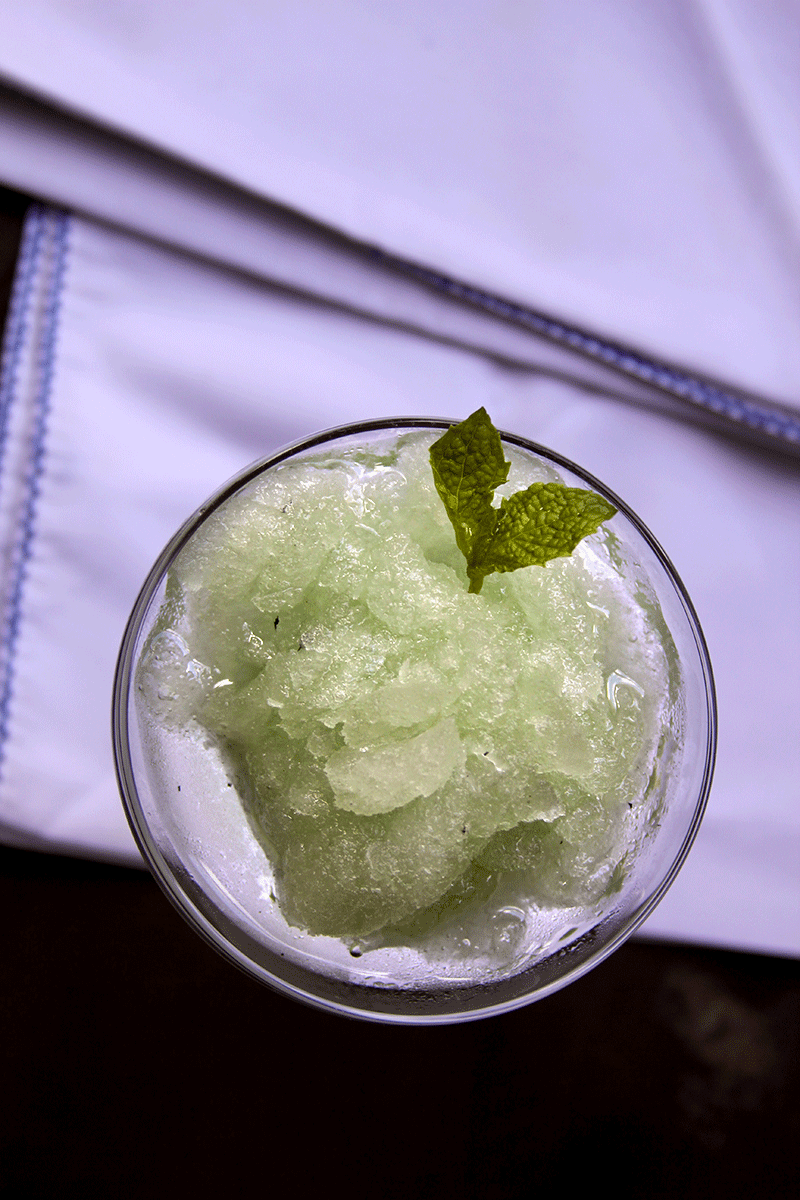 mint julep granita