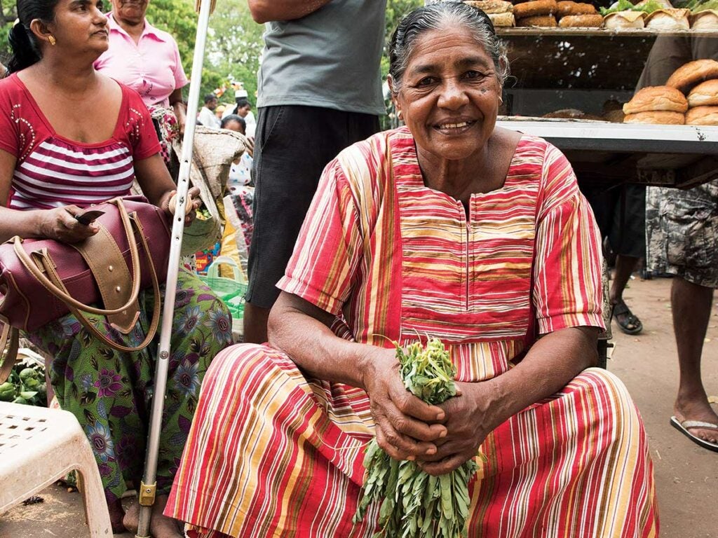 A vendor at Manning Market.