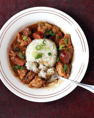 Chicken and Andouille Étouffée