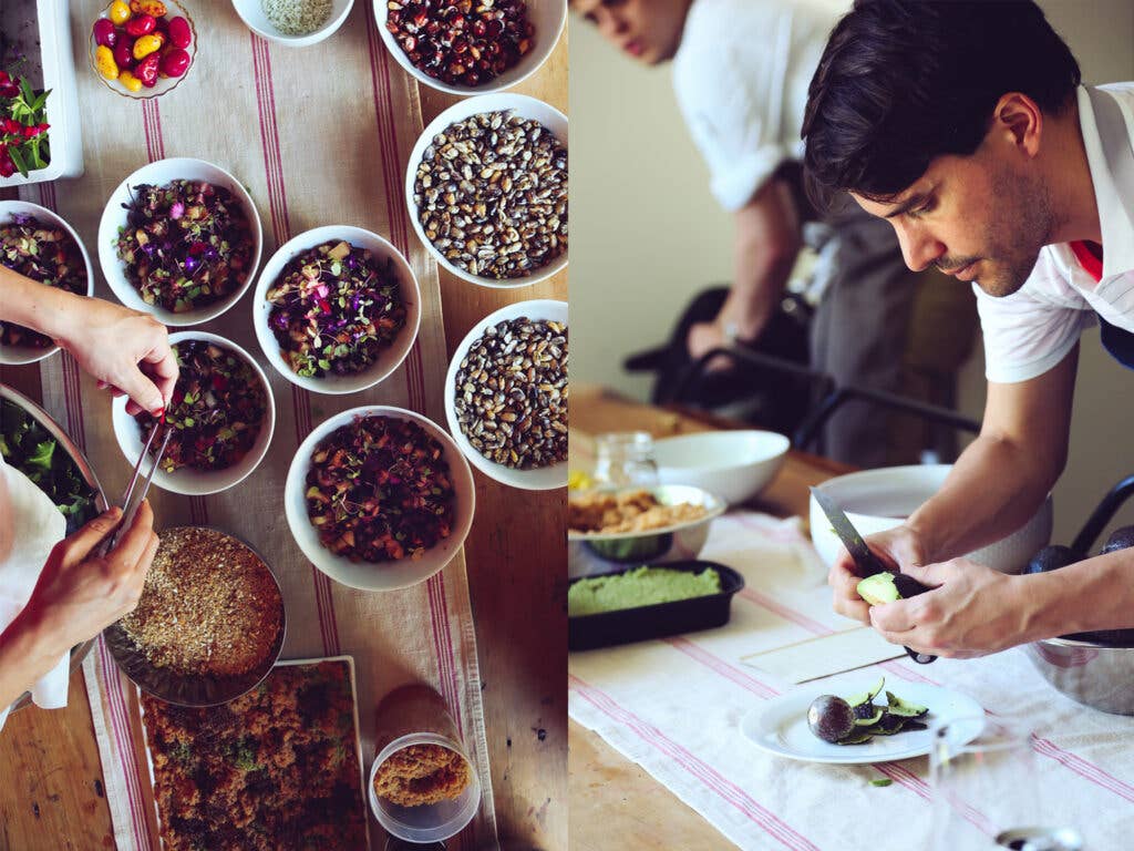 Colorful dishes cover the table | Virgilio Martínez preps for dinner