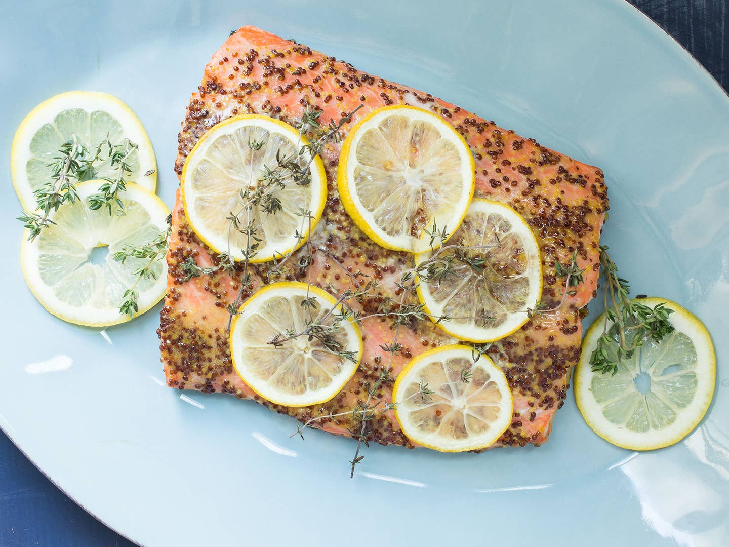 Roasted Salmon with Honey-Dijon Glaze