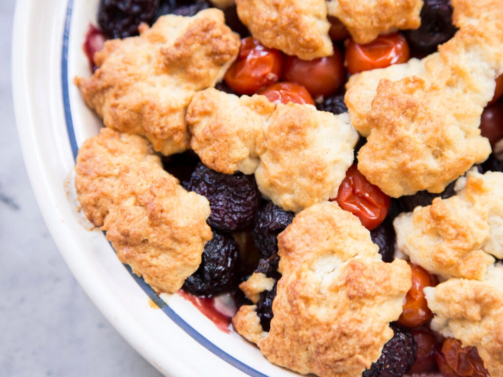 Cherry Tomato and Cherry Cobbler