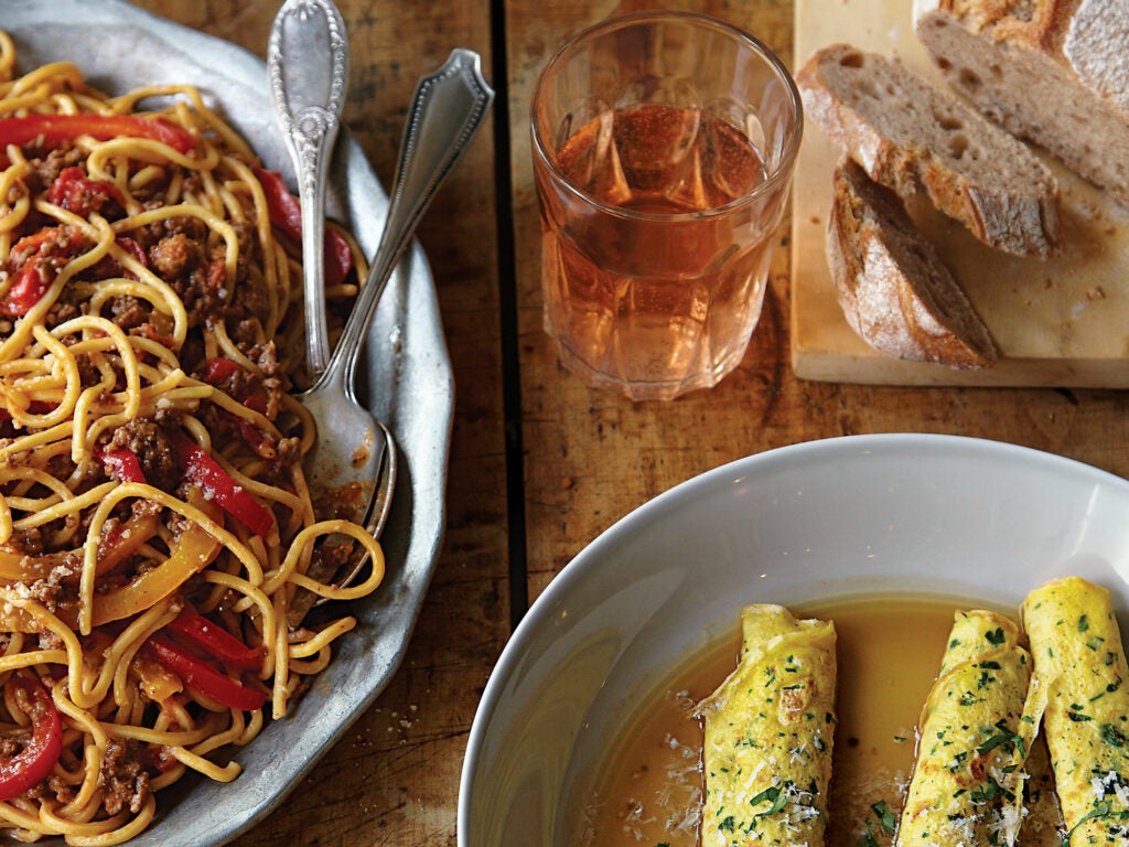 Spaghetti alla Chitarra with Lamb and Sweet Pepper Ragù