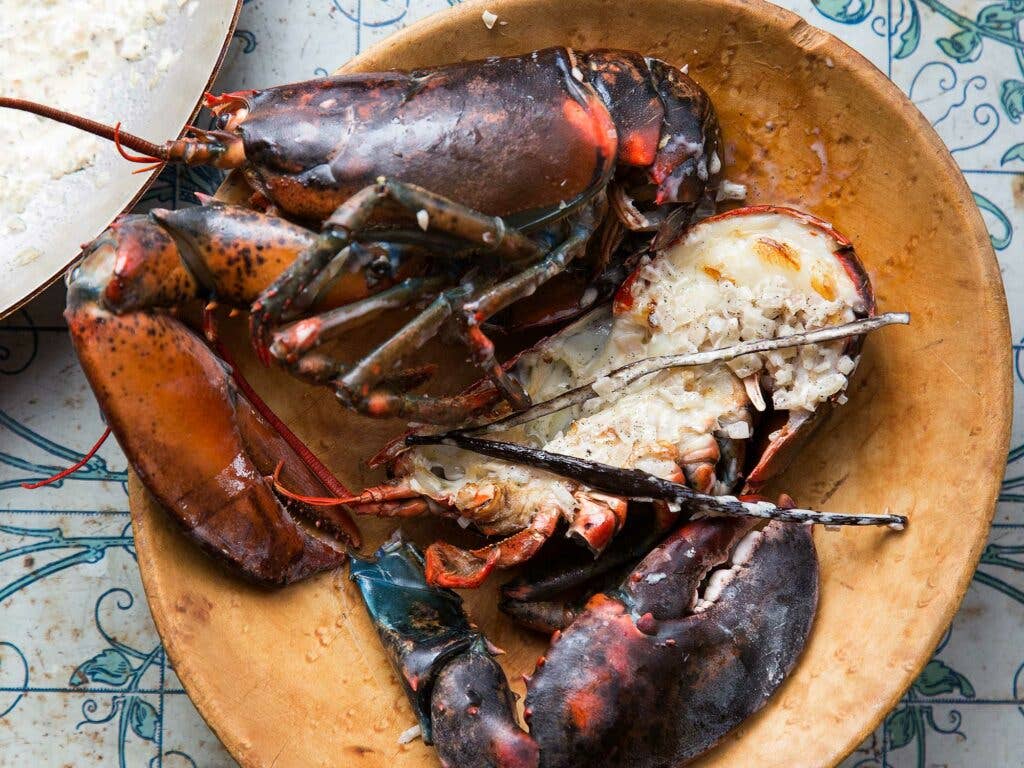Lobster with vanilla sauce