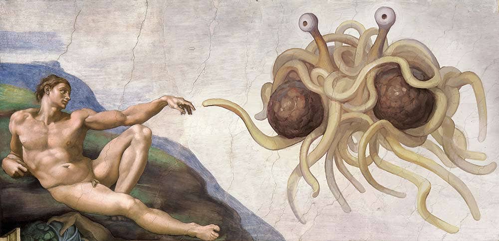 touched by his noodly appendage