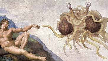 Inside the Church of the Flying Spaghetti Monster