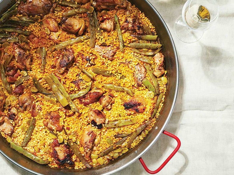 Valencian Chicken And Rabbit Paella