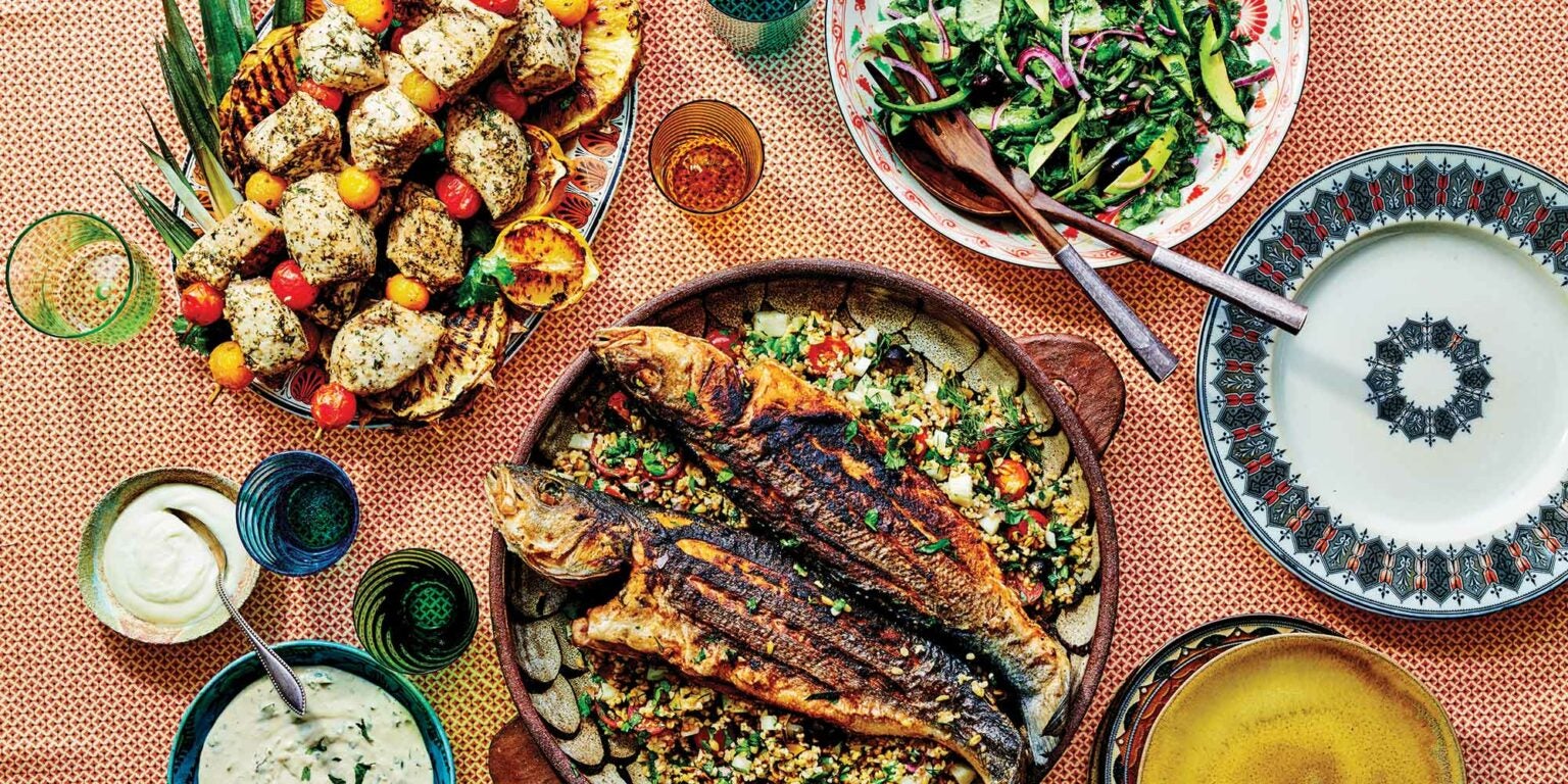 GalileeStyle Grilled Fish Kebabs Saveur