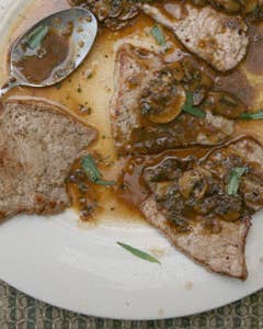 Veal Paillards with Chasseur Sauce