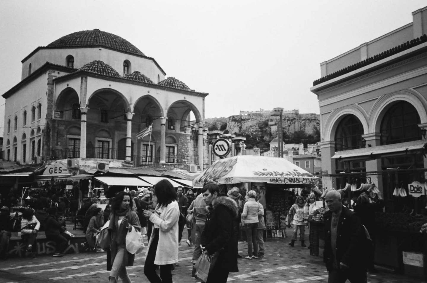 Forget Mediterranean Blue; Athens Looks Best in Black and White