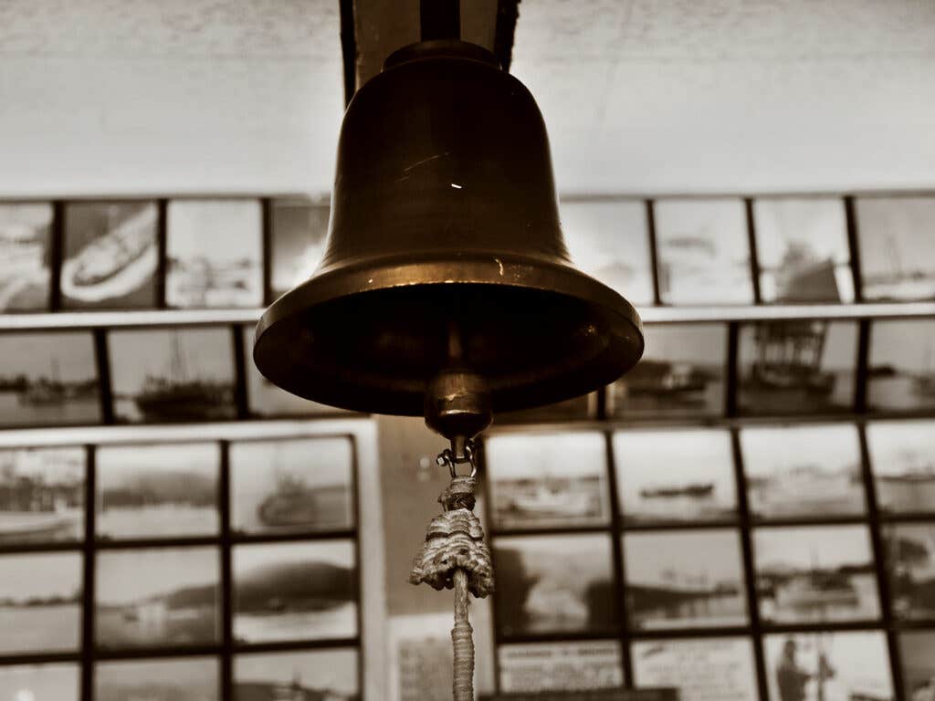 The bell, Pioneer Bar, Sitka, Alaska