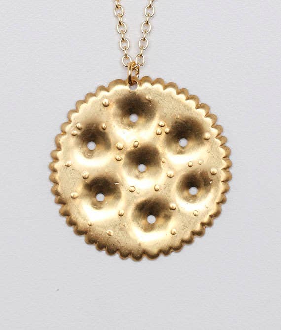 A wearable salty snack