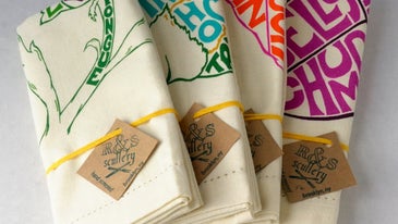 One Good Find: Vegetable Chart Kitchen Towels