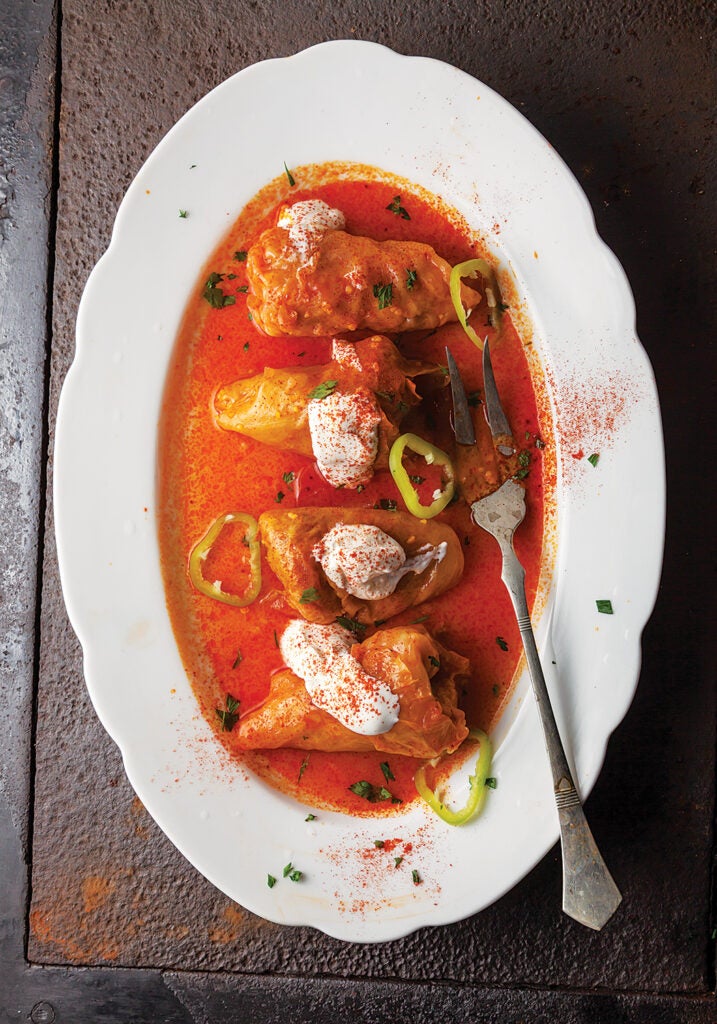 Hungarian-Style Stuffed Cabbage