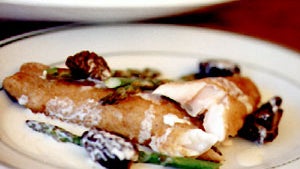 Trout with Morels and Wild Asparagus