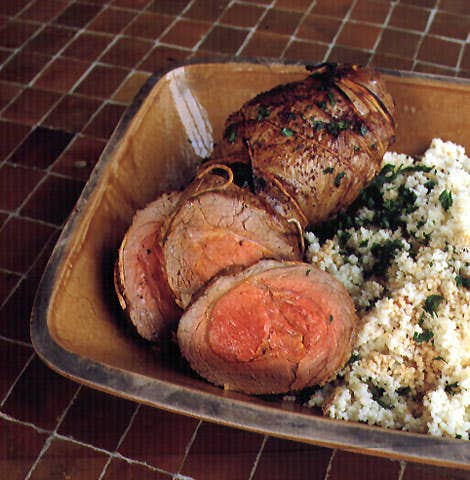 Onion- and Saffron-Roasted Lamb