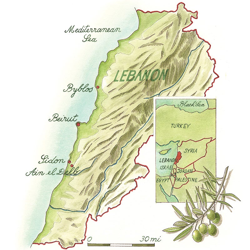 Lebanon Map