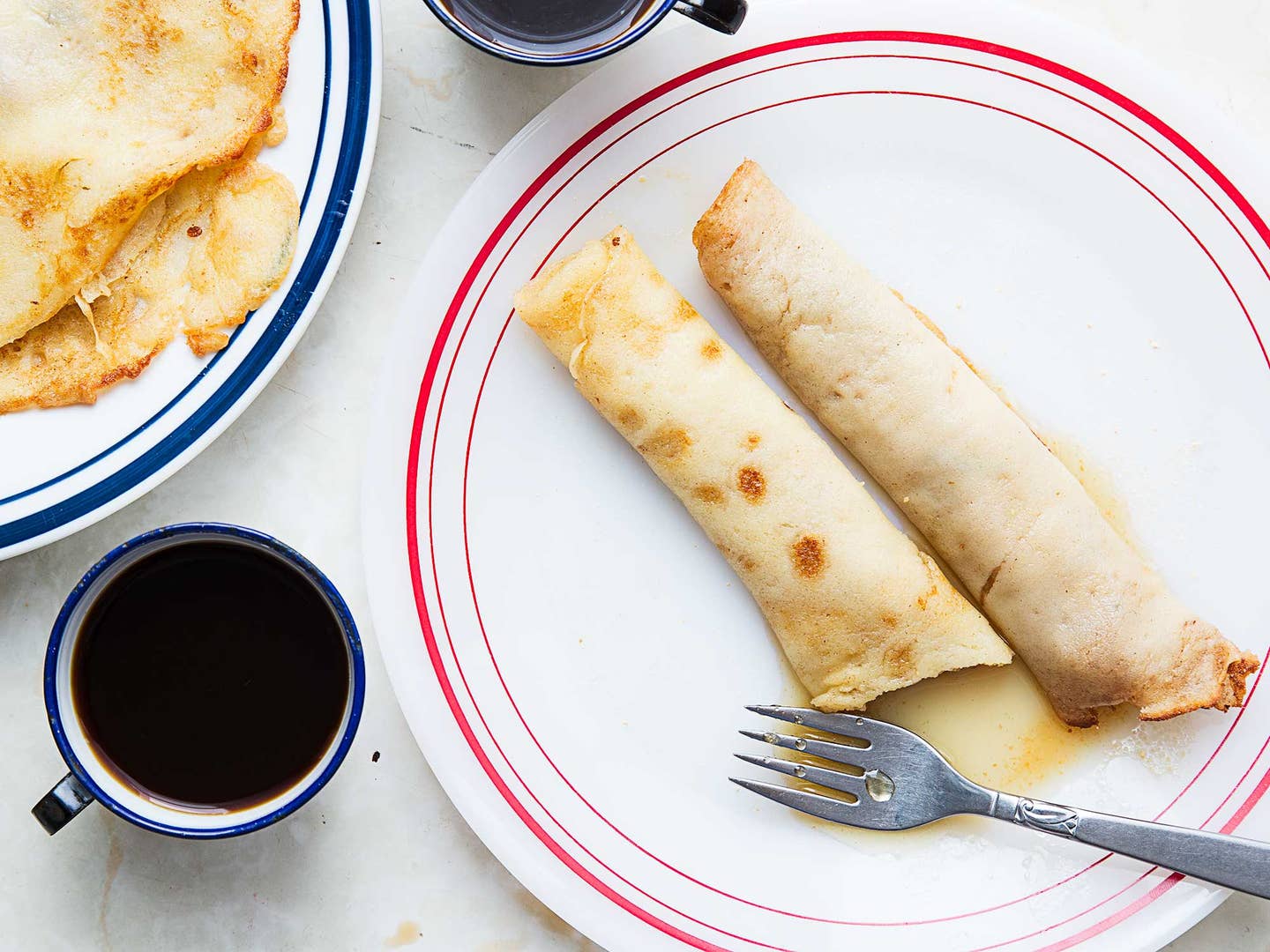Crêpes with Maple Sugar and Syrup