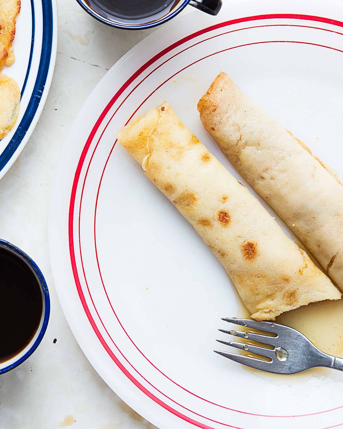 Crepes with Maple Sugar and Syrup