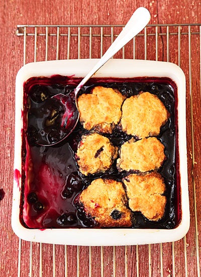 Blueberry-Cherry Cobbler