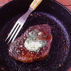 Pan-Seared Bison Tenderloin with Herb Butter