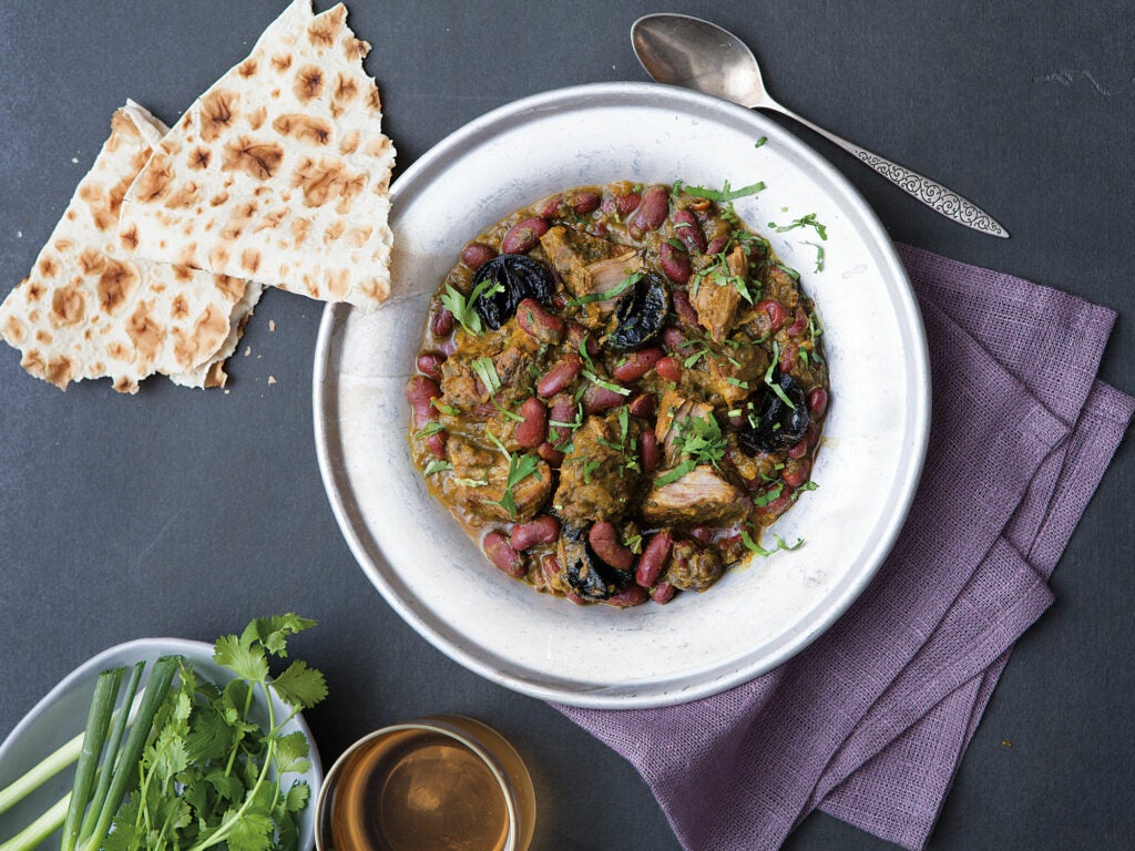 Veal and Kidney Bean Stew (Ghormeh Sabzi)