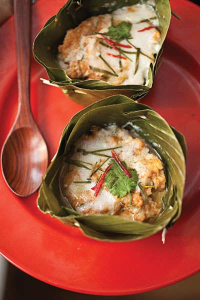 Hor Mok (Steamed Thai Fish Custard)