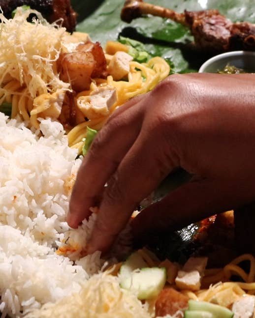 No Plates or Silverware Allowed at This Massive Indonesian Feast