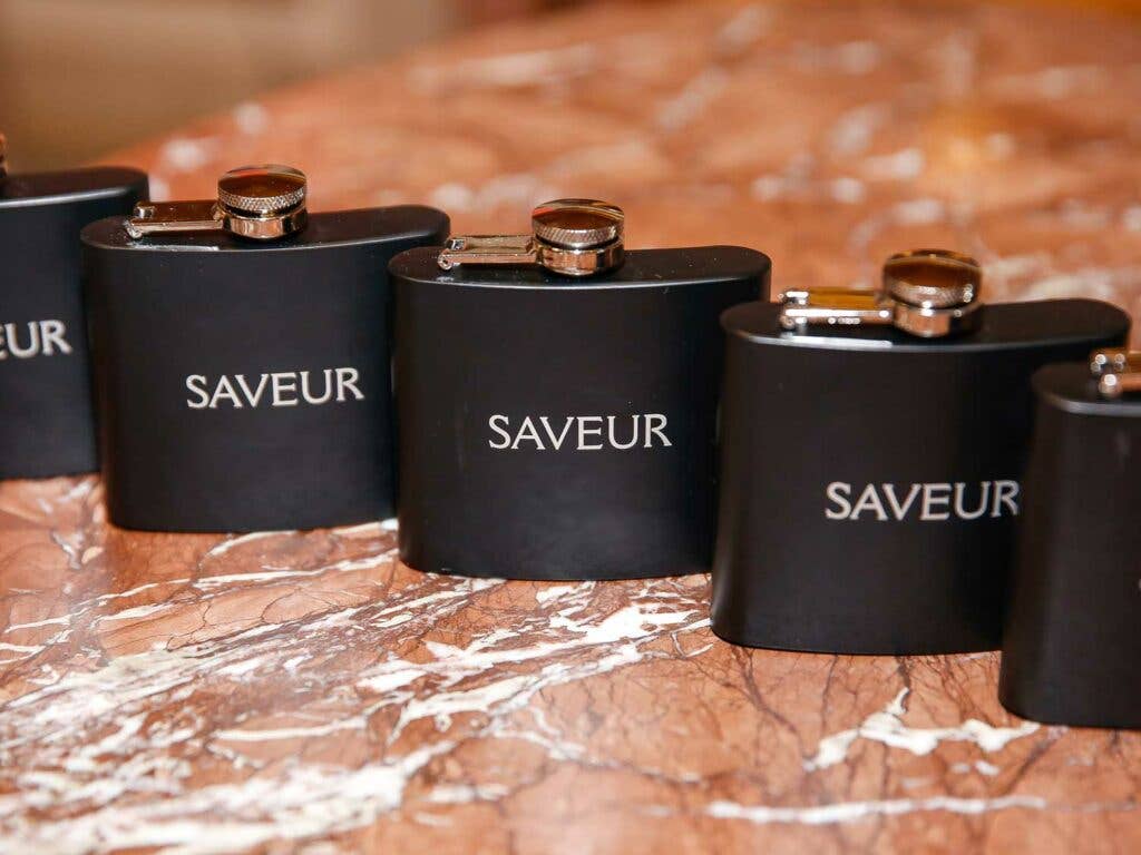 SAVEUR passed out flasks