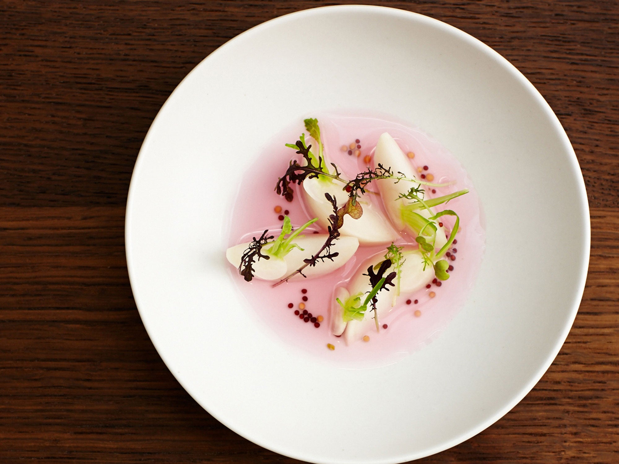 Hakurei Turnips with Mustard Broth Saveur