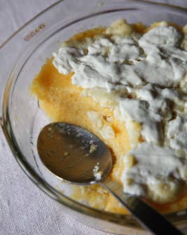 Mămăligă Cu Smăntănă (Romanian Polenta with Sour Cream)