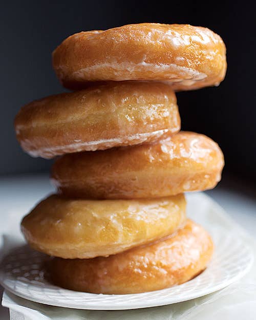 Vanilla-Glazed Yeast Donuts