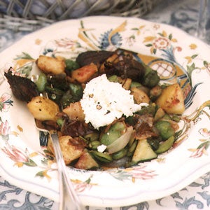 Farmers’ Market Vegetables with California Chèvre