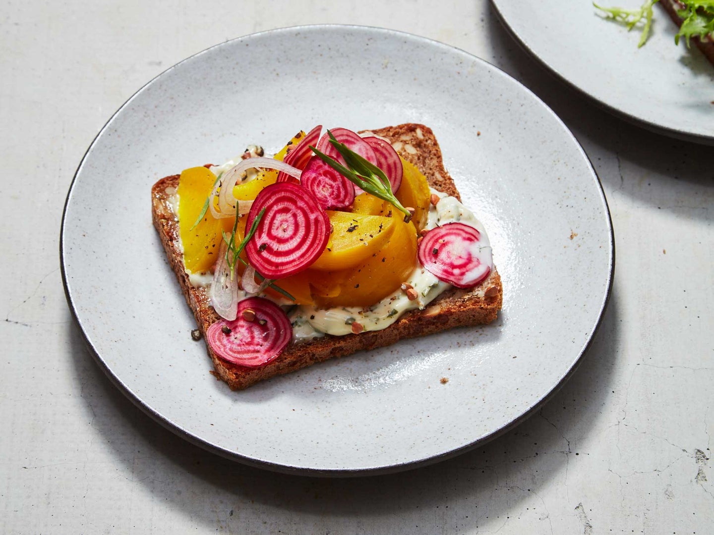 Beets, Shallots, Tarragon Smorrebrod, Copenhagen